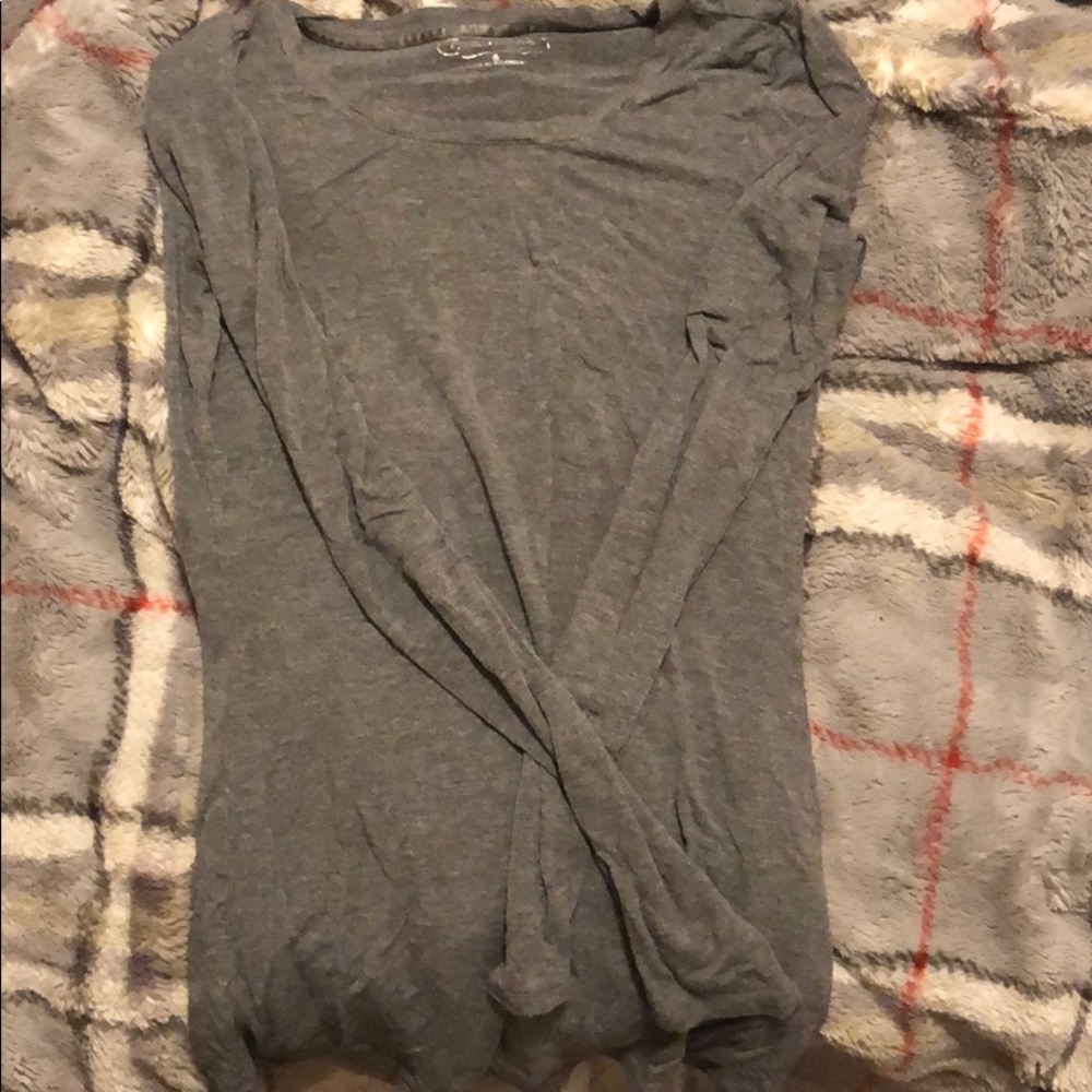 Plain grey long sleeve